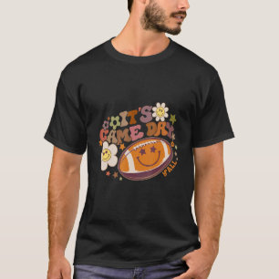 Retro Det är speldagen Hippie American Football Ly T Shirt