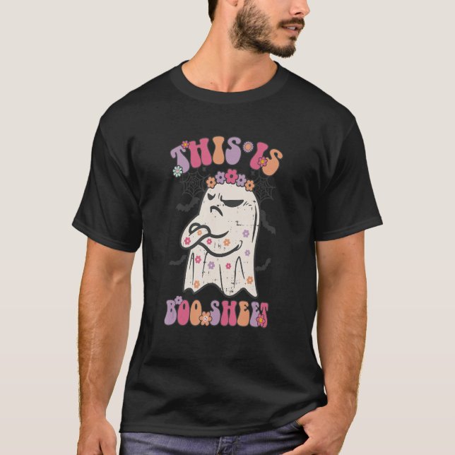 Retro det här är Boo Lakan Cute-talesoky Groovy Ha T Shirt (Framsida)
