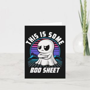 Retro Det här är lite Boo Lakan Cute Ghost Hallowe Kort