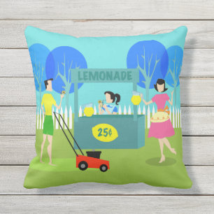 Retro det utomhus- barns Lemonadestativ kudder Utomhuskudde
