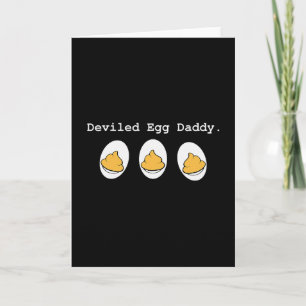 Retro Devilerad Ägg Pappa Rolig Thanksgiving Fathe Kort