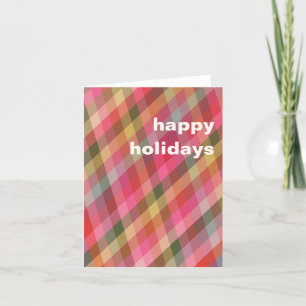 Retro Diagonal julklapp Cute Preppy Blank Helgkort