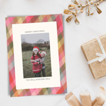 Retro Diagonal julklapp Cute Preppy Photo