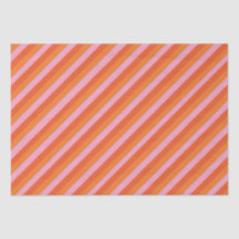 Retro Diagonal Orange- och Rosa-frågepapper