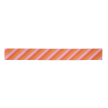 Retro Diagonal Orange och Rosa Råband