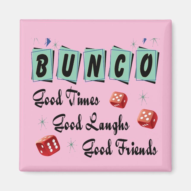 Retro Dice Bunco Magnet (Framsidan)