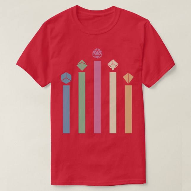 Retro Dice Rocket T Shirt (Design framsida)