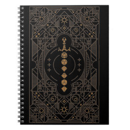 Retro Dice Sword Minimalist Tabletop RPG Anteckningsbok