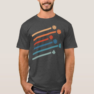 Retro Dice Tabletop Role spelar spel T Shirt