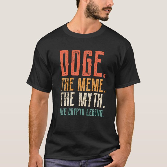 Retro-dikoin, dosera memorandumet myt kryptot t shirt (Framsida)