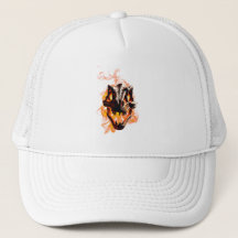 Retro Dinosaur Dead Burning Skull i brand