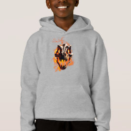 Retro dinosaur död brinnande skalle i eld T Shirt
