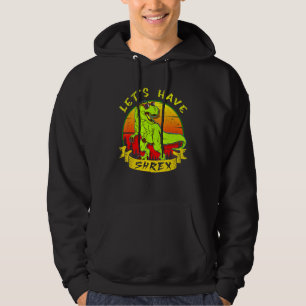 Retro Dinosaur i Kärlek Rex Saurus lets har Shrex Hoodie