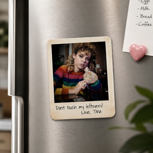 Retro direktutskrifter, 80-tals anpassad fotoutskr magnet (Retro Print Outs, Instant Photo Print Flexible Magnet)