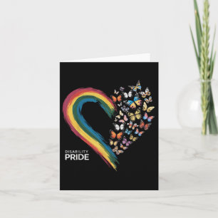 Retro Disability Pride Flagga Inaktiverat Pride må Kort