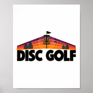 Retro Disc Golf Älskare Design - Disc Golf Sport Poster