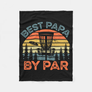 Retro Disc Golf Papa Tröja Bästa Papa Av Par Fleecefilt