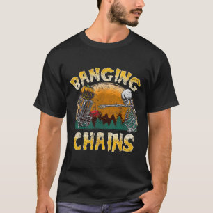 Retro Discgolf Smällande Kedjor Kuslig Halloween S T Shirt