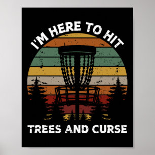 Retro Discgolfdesign för män kvinnor barn Disc Gol Poster