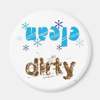 Retro dischasher magnet