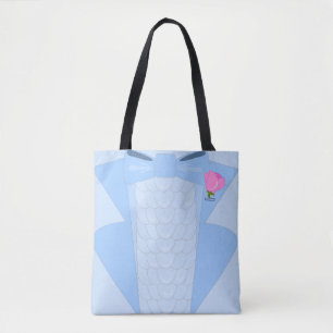 Retro Disco Blue Tuxedo Illustration Tygkasse