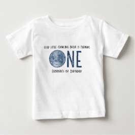 Retro Disco Boll Första Födelsedagsfesten T Shirt