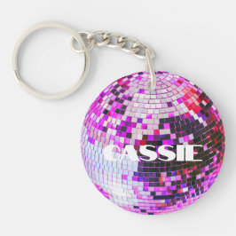 Retro disco boll gnistra glitter rosa födelsedag