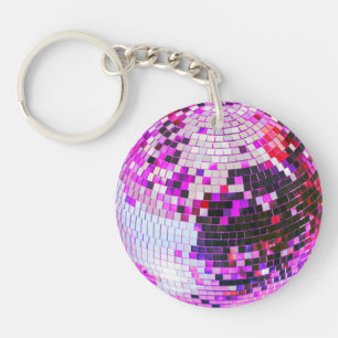 Retro disco boll gnistra glitter rosa födelsedag