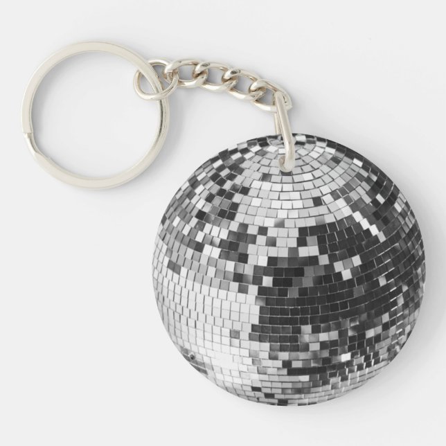 Retro disco boll gnistra glitter silver (Framsidan)