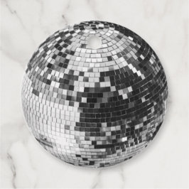 Retro disco boll gnistra glitter silver gåvor etiketter
