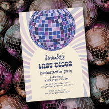 Retro Disco Boll Groovy 70-talet Bachelorette Part
