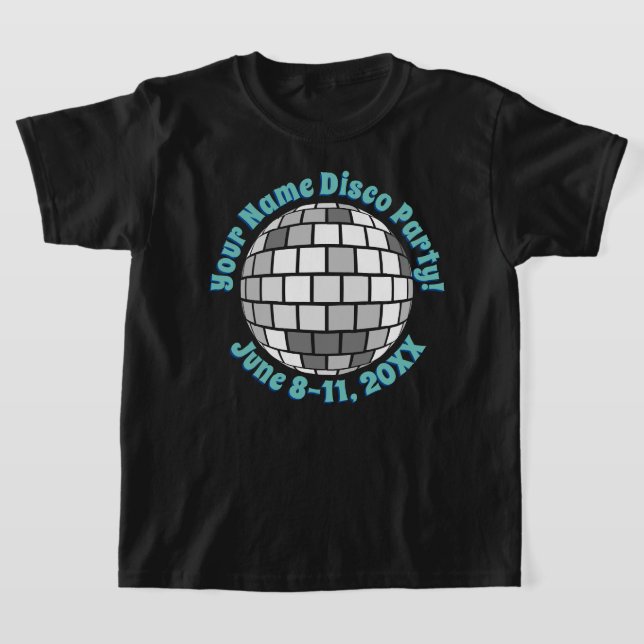 Retro Disco Boll PERSONLIG T-Shirt (Laydown)