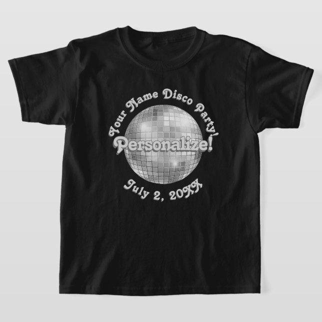 Retro Disco Boll PERSONLIG T-Shirt (Laydown)