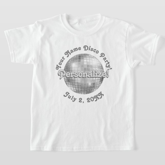 Retro Disco Boll PERSONLIG T-Shirt (Laydown)