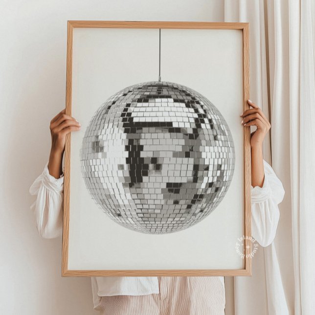 Retro Disco Boll Wall Art Poster (Skapare uppladdad)