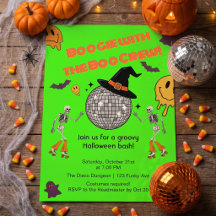 Retro Disco Halloween-fest Invitation