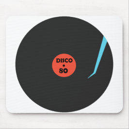 Retro Disco Mouse Pad Music Record Musmatta