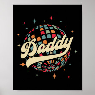 Retro Disco Pappa 60-tal 70-tal Manar Party Costum Poster