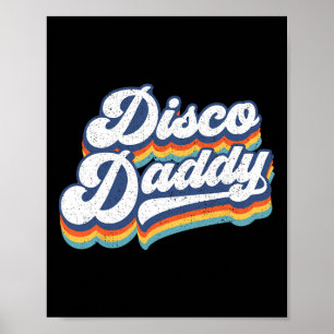 Retro Disco Pappa 60-tal 70-tal Party Costume Papp Poster