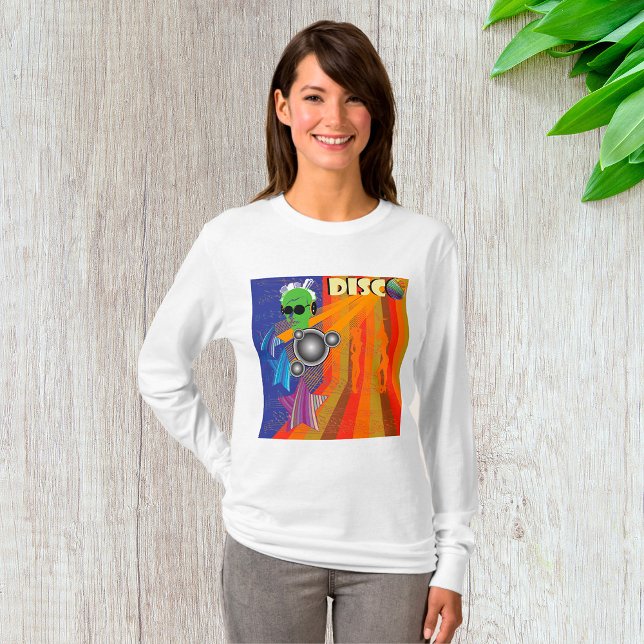 Retro Disco Party 70s Funk Art T Shirt (Skapare uppladdad)
