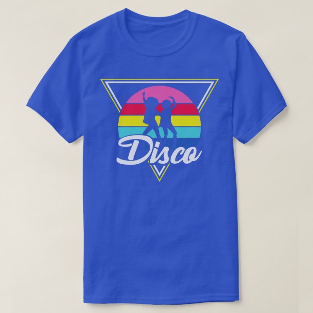 Retro Disco Party Älskare Gift T Shirt (Design framsida)