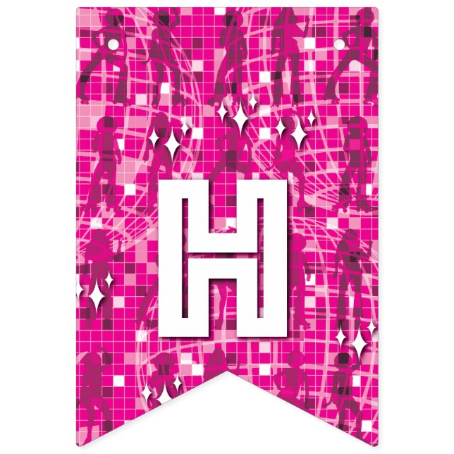 RETRO DISCO PARTY BUNTING 2 FLAGGOR (Andra flaggan)