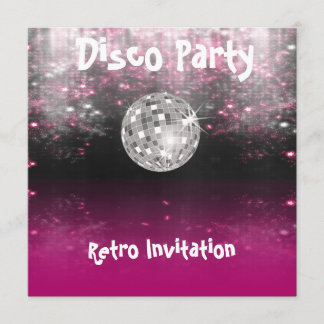 Retro Disco Party inbjudan