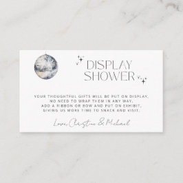 Retro Disco Party Visning Shower Tilläggskort