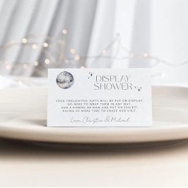 Retro Disco Party Visning Shower Tilläggskort