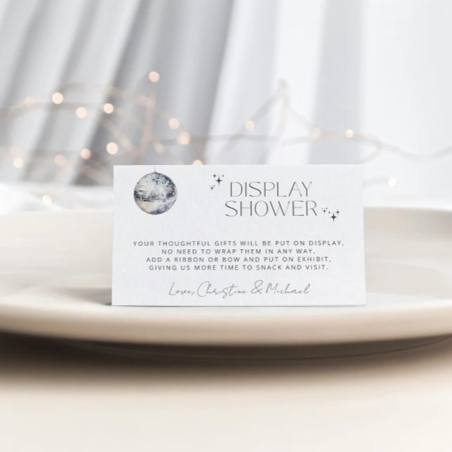 Retro Disco Party Visning Shower Tilläggskort (Skapare uppladdad)