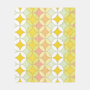 Retro Disco Stil Seamless Mönster Fleecefilt