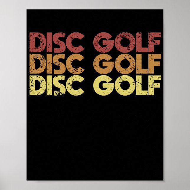 Retro Disk Golf Poster (Framsidan)