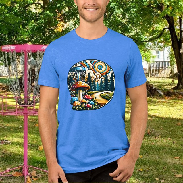Retro Disk Golf Psychedelic Ai Art T Shirt (Skapare uppladdad)