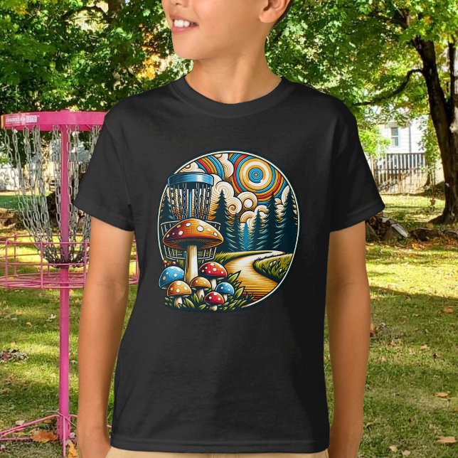 Retro Disk Golf Psychedelic Ai Art T Shirt (Skapare uppladdad)